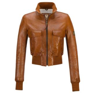 Blouson En Cuir Belstaff Femme Marron